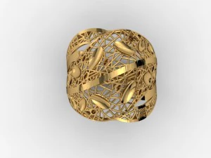 珠宝戒指 3D 打印模型