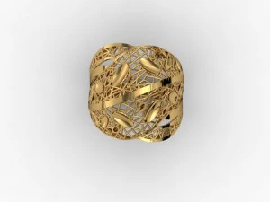 珠宝戒指 3D 打印模型