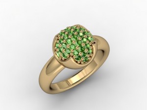 jewellery ring sphere 3D Print Model
