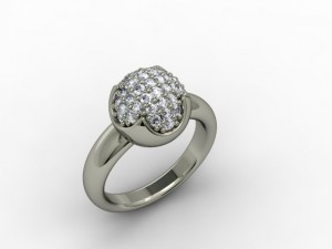 jewellery ring sphere 3D Print Model