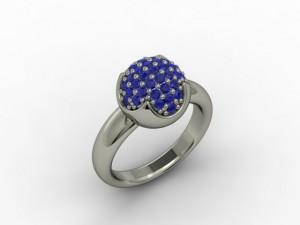 jewellery ring sphere 3D Print Model