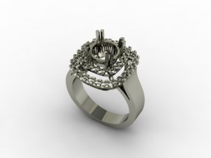 jewellery ring 3D-printmodel