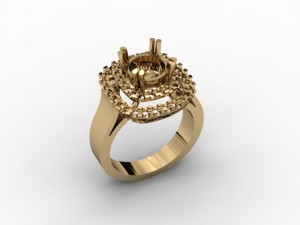 jewellery ring 3D-printmodel