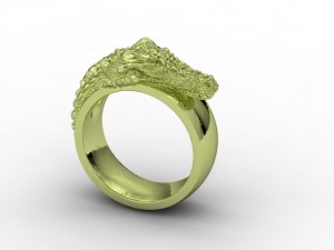 jewellery ring croc 3D Print Model