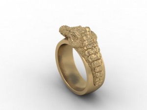 jewellery ring croc 3D Print Model