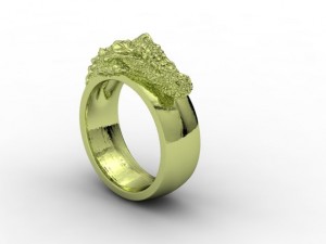 jewellery ring croc 3D Print Model