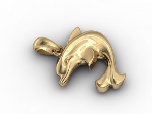 dolphin pendant 3D Print Model