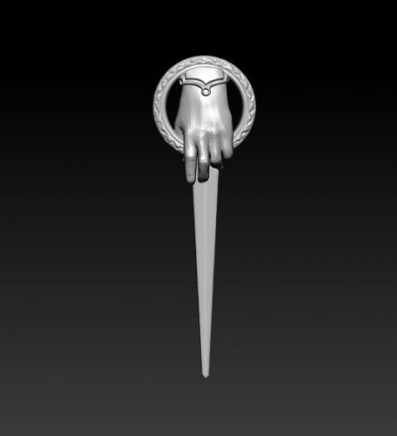 hand of the king 3D 프린트 모델 .c4d .max .obj .3ds .fbx .stl .blend 