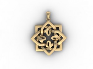 jewellery pendant star 3D Print Model