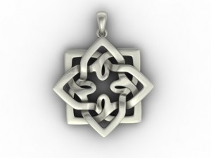 jewellery pendant star 3D-printmodel