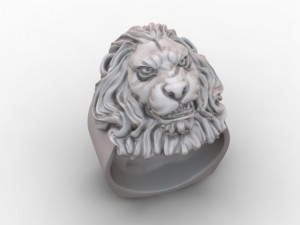 lion ring Modelo de Impressão 3D