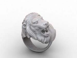 lion ring 3D Print Model