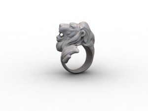 lion ring 3D Принт Модель