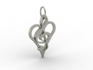 note pendant 3D Принт Модель