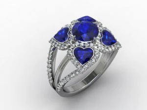bague à bijoux Modèles 3D en vedette