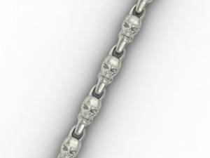 skull chain link 3D Print Model