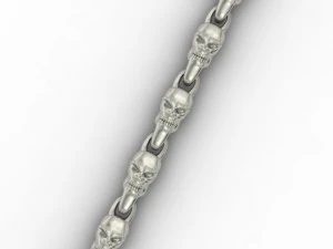 skull chain link 3D Print Model