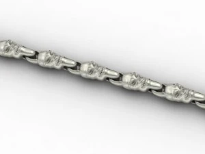 skull chain link 3D Print Model