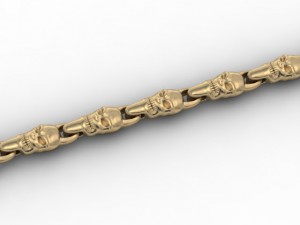 skull chain link 3D Print Model