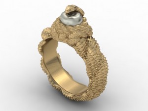 snake ring 3D 프린트 모델