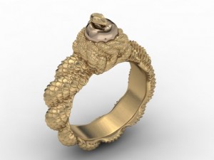 snake ring 3D 프린트 모델