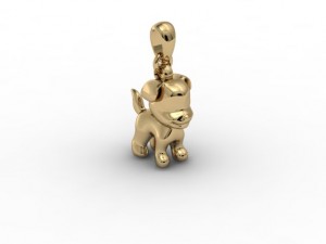 dog pendant Modello di stampa 3D