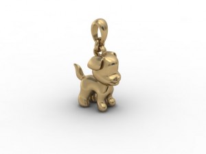 dog pendant Modello di stampa 3D