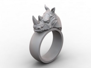 rhino ring 3D Print Model