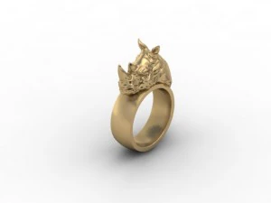 rhino ring 3D Print Model