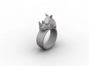 rhino ring 3D Print Model