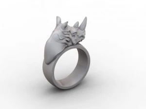 rhino ring 3D Print Model