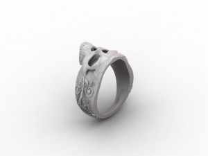 jewellery ring skull 3D Принт Модель