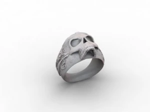 jewellery ring skull 3D Print Model