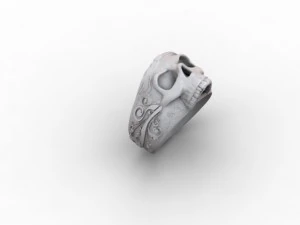 jewellery ring skull 3D Print Model
