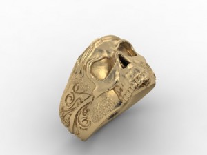 jewellery ring skull 3D Принт Модель