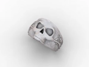 jewellery ring skull 3D Print Model