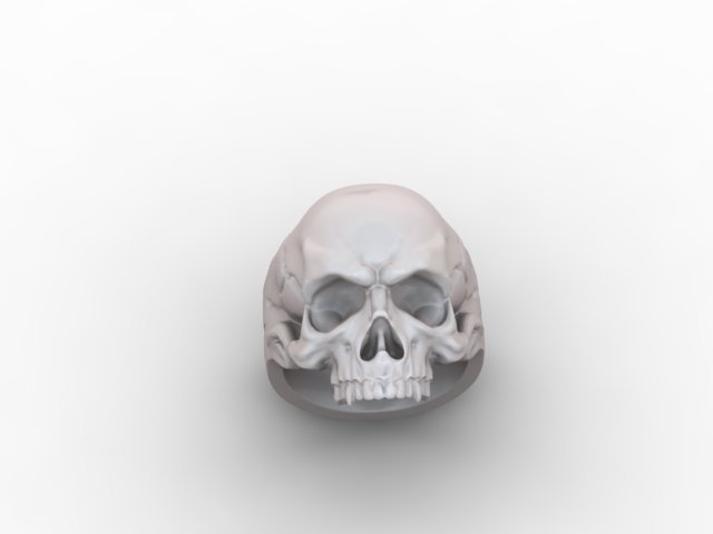 STL file Skull Dice Ring・3D print model to download・Cults