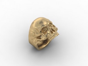 skull ring Modèles 3D en vedette