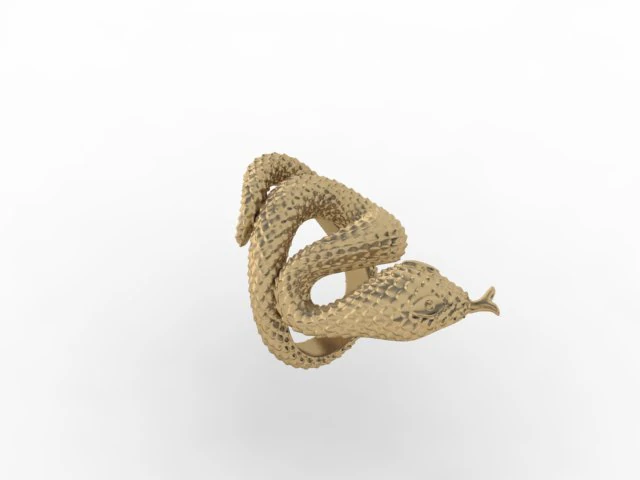 snake ring 3D Print Model .c4d .max .obj .3ds .fbx .stl .blend 