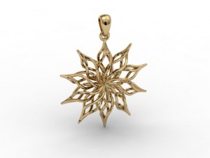 flower pendant 3D Print Model