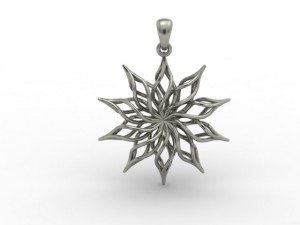 flower pendant 3Dプリントモデル