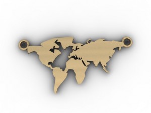 world necklace 3Dプリントモデル