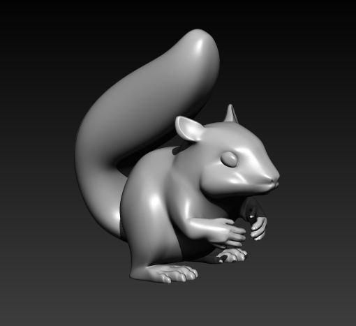 squirrel 3D 模型 .c4d .max .obj .3ds .fbx .stl .blend 