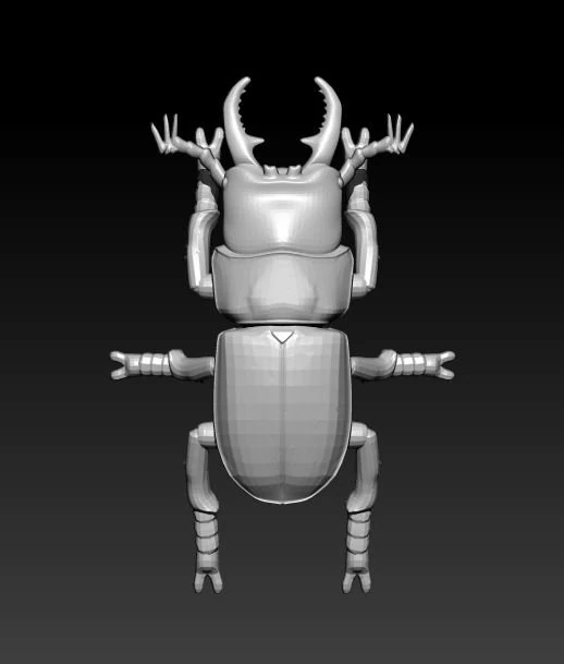 stagbeetle scarab 3D Model .c4d .max .obj .3ds .fbx .stl .blend 