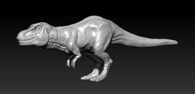 tyrannosaurus dinosaur Model 3D .c4d .max .obj .3ds .fbx .stl .blend 