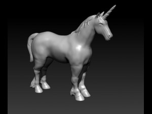 unicorn 3D 모델