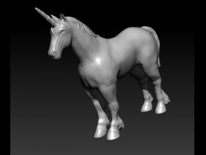 unicorn Model 3D