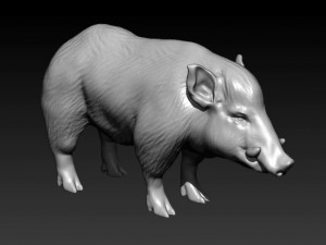 wild boar 3D Model