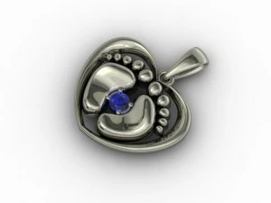 foot pendant 3D Print Model