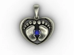 foot pendant 3D Print Model